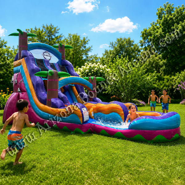 22' Hurricane Double Lane Water Slide Rental Scottsdale